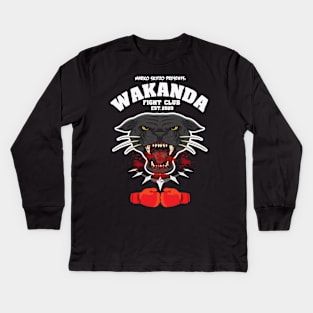 MARKO SKITZO X WAKANDA FIGHT CLUB Kids Long Sleeve T-Shirt